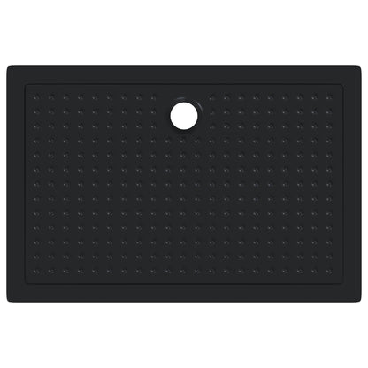 vidaXL Shower Base Tray with Dots Black 120 x 80 x 4 cm ABS