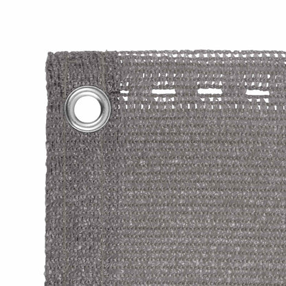 vidaXL Balcony Screen Light Grey 90 x 700 cm HDPE and Aluminium