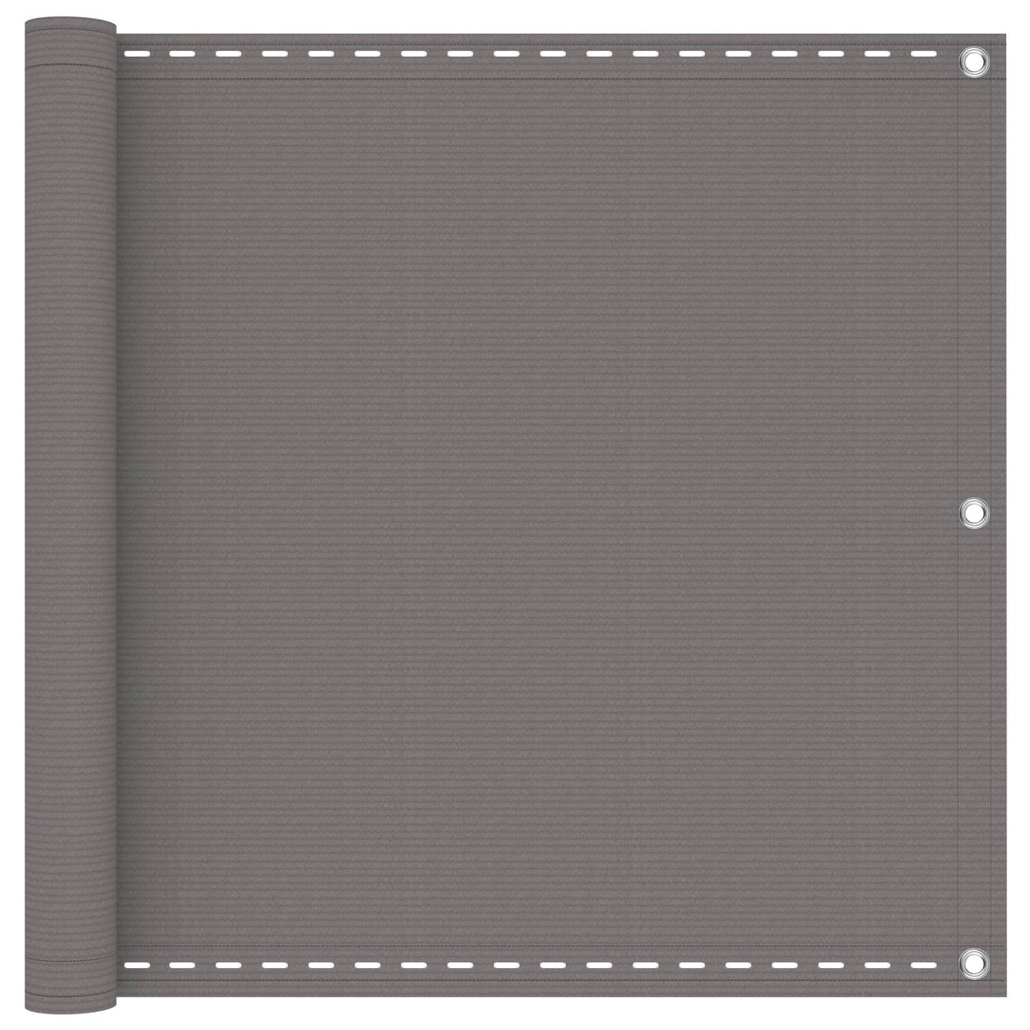vidaXL Balcony Screen Light Grey 120 x 400 cm HDPE and Aluminium