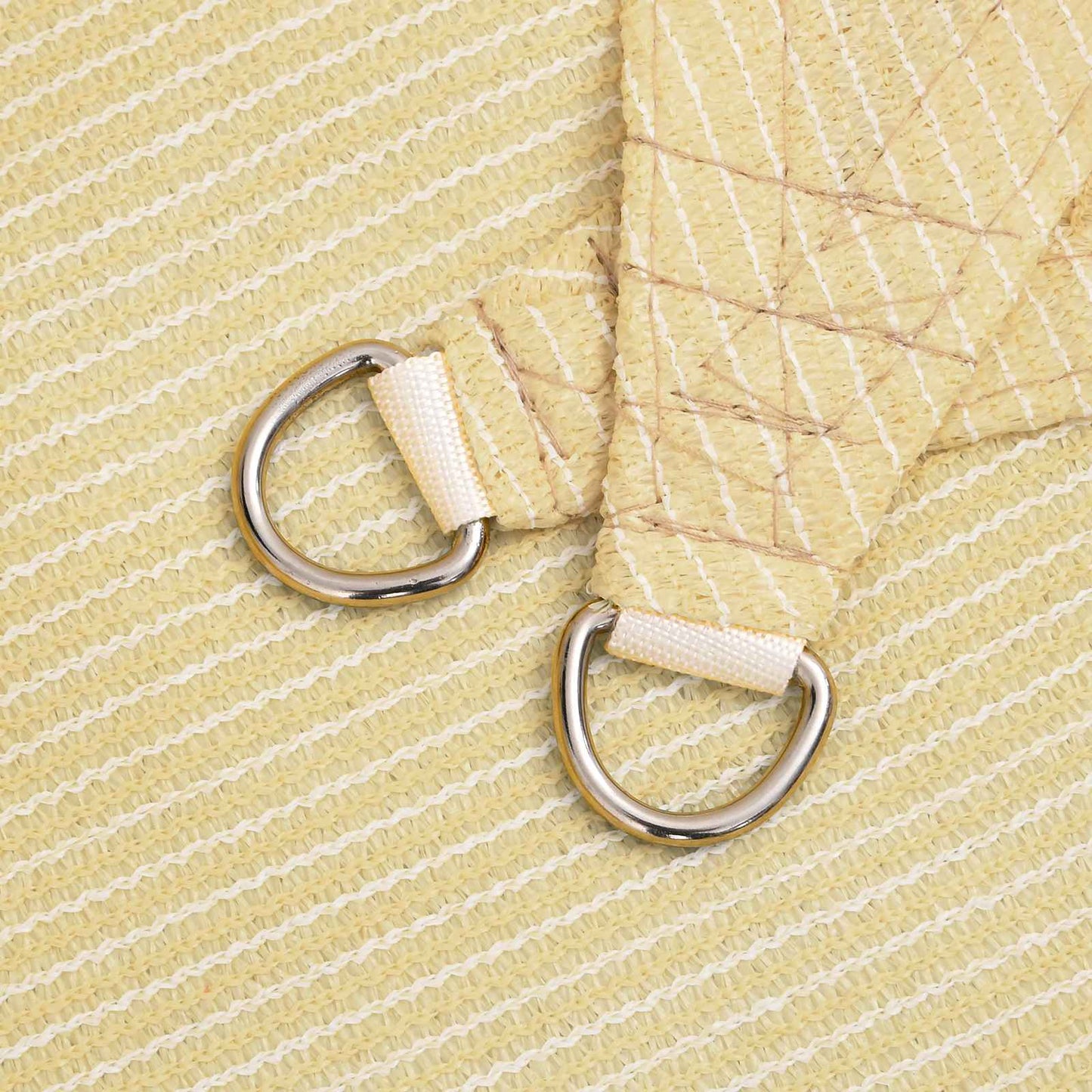 vidaXL Sunshade Sail Beige 2.5 x 6 m HDPE