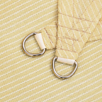 vidaXL Sunshade Sail Beige 2.5 x 6 m HDPE