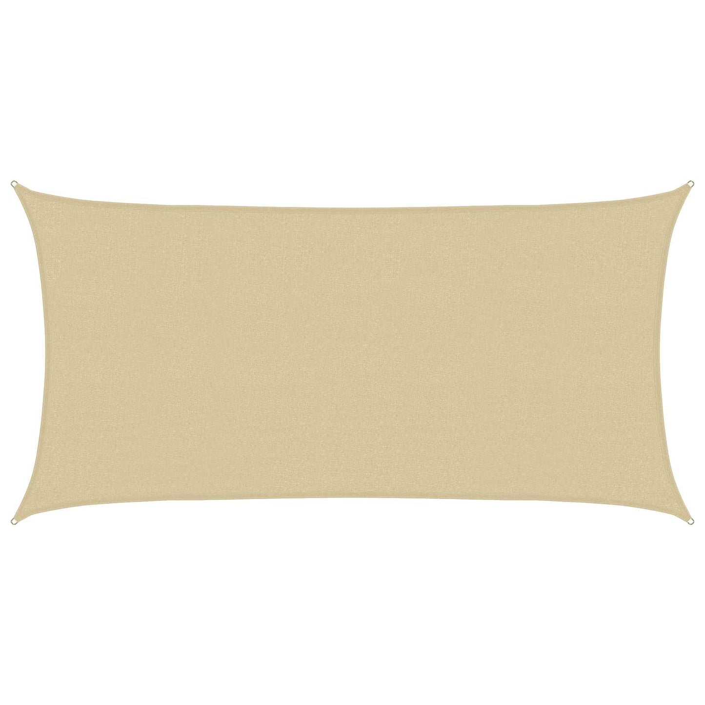vidaXL Sunshade Sail Beige 2.5 x 6 m HDPE