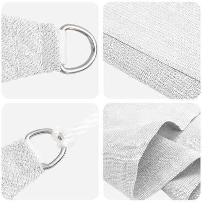 vidaXL Sunshade Sail White 2.5 x 6 m HDPE