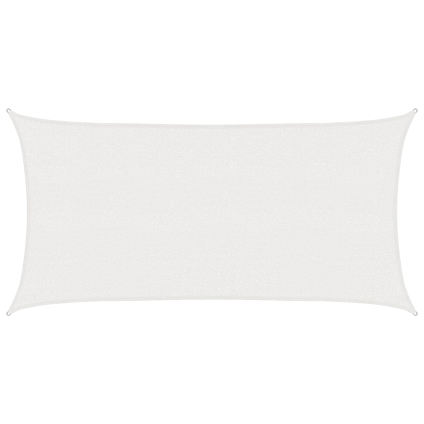 vidaXL Sunshade Sail White 2.5 x 6 m HDPE