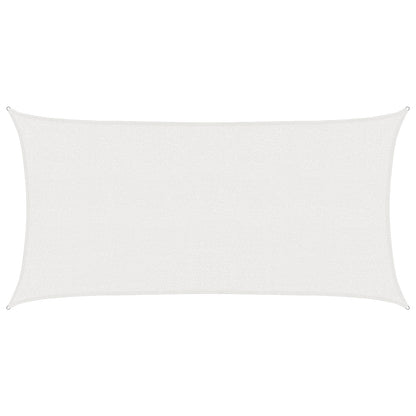 vidaXL Sunshade Sail White 2.5 x 6 m HDPE