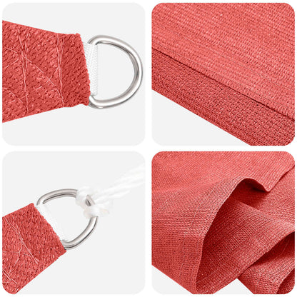 vidaXL Sunshade Sail 2 x 2 x 2 m HDPE Triangular Terracotta