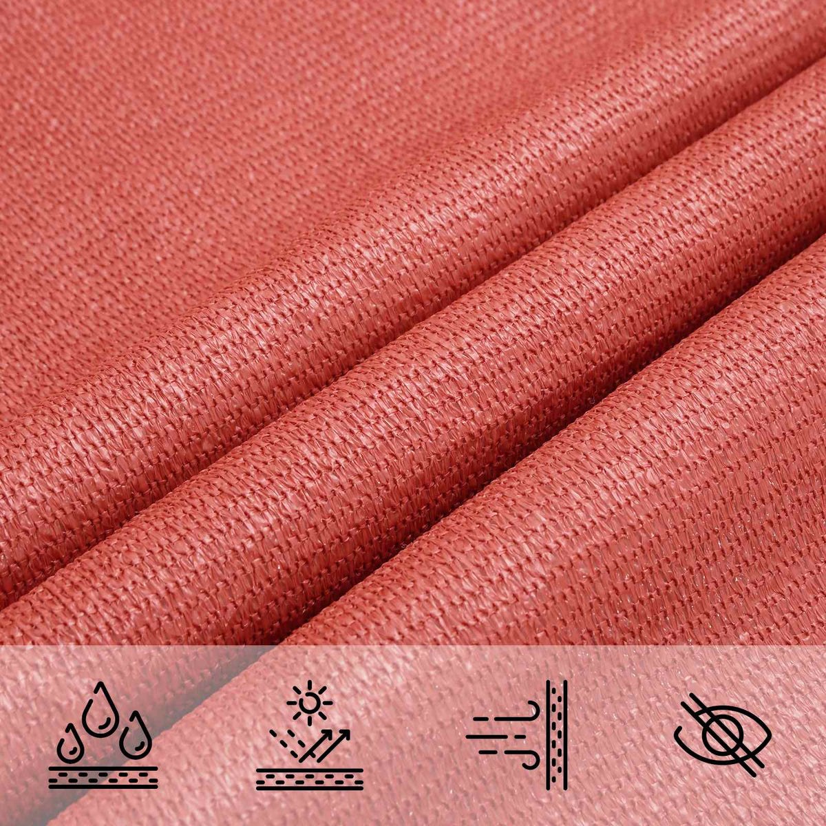 vidaXL Sunshade Sail 2 x 2 x 2 m HDPE Triangular Terracotta