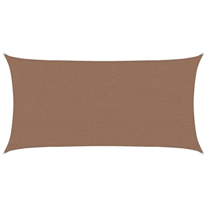 vidaXL Sunshade Sail Taupe 2 x 6 m HDPE