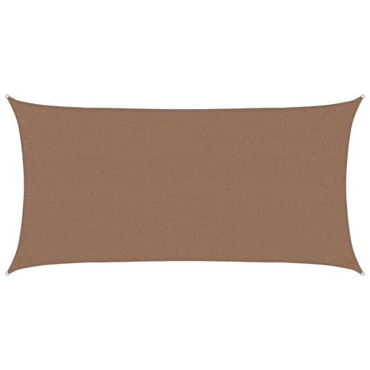 vidaXL Sunshade Sail Taupe 2.5 x 6 m HDPE