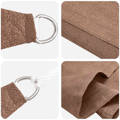 vidaXL Sunshade Sail Taupe 2 x 2 x 2 m HDPE