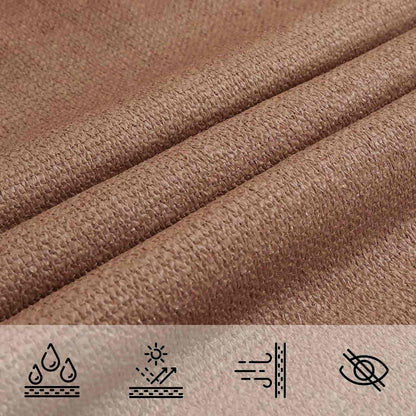 vidaXL Sunshade Sail Taupe 2 x 2 x 2 m HDPE