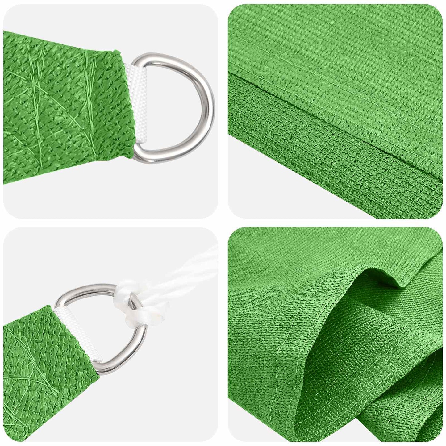 vidaXL Sunshade Sail 2 x 6 m HDPE Rectangular Light Green