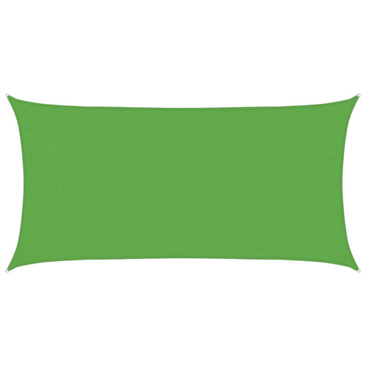 vidaXL Sunshade Sail 2 x 6 m HDPE Rectangular Light Green