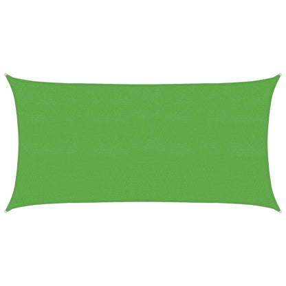 vidaXL Sunshade Sail 2.5 x 6 m HDPE Rectangular Light Green