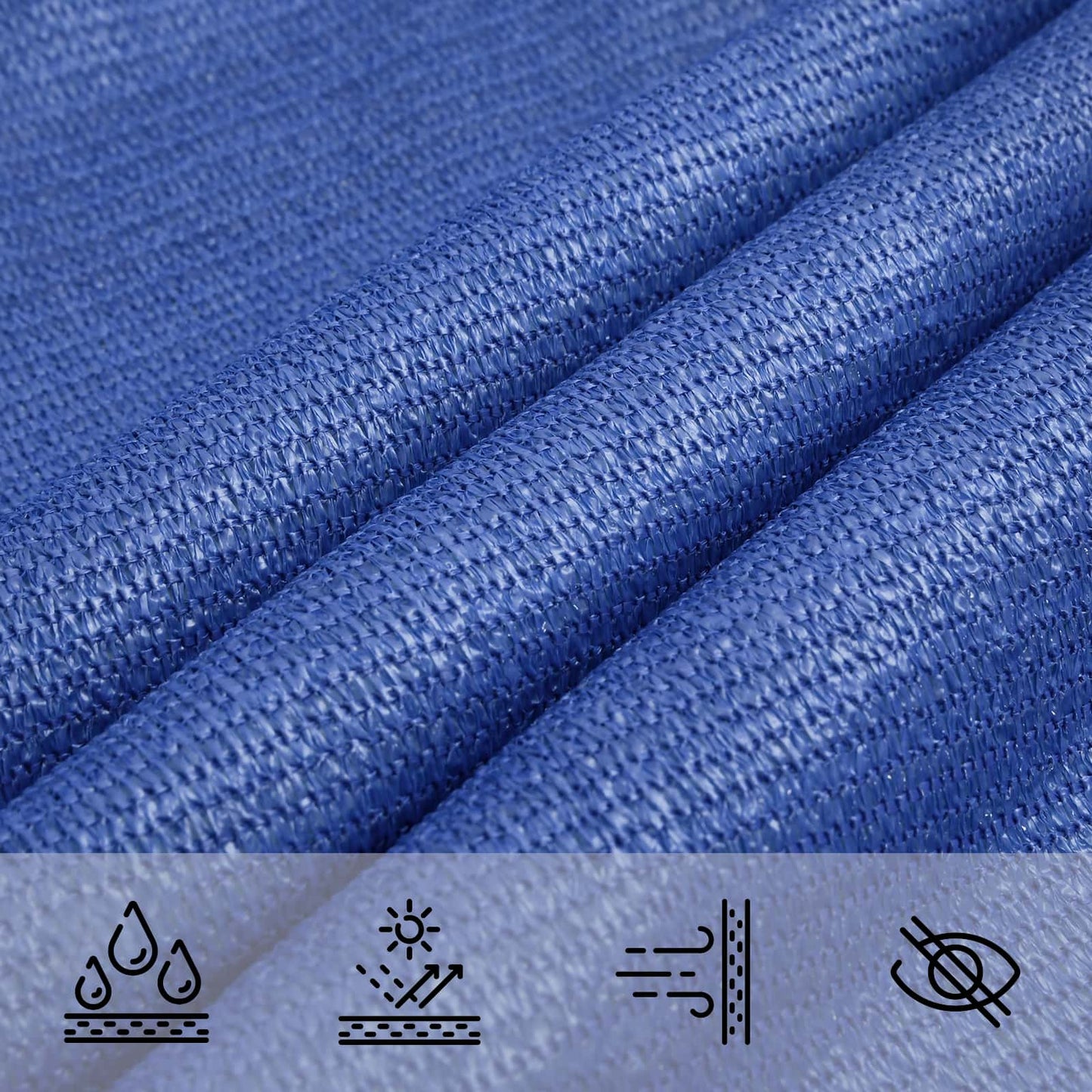 vidaXL Sunshade Sail Blue 2.5 x 6 m HDPE