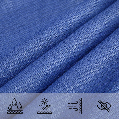 vidaXL Sunshade Sail Blue 2.5 x 6 m HDPE