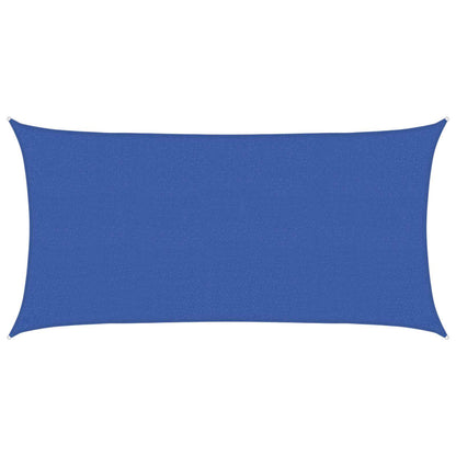 vidaXL Sunshade Sail Blue 2.5 x 6 m HDPE