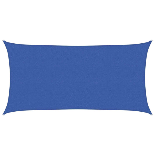 vidaXL Sunshade Sail Blue 2.5 x 6 m HDPE