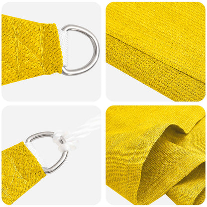 vidaXL Sunshade Sail Yellow 2.5 x 6 m HDPE