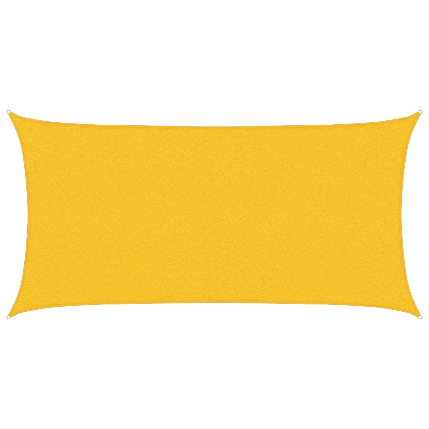 vidaXL Sunshade Sail Yellow 2.5 x 6 m HDPE