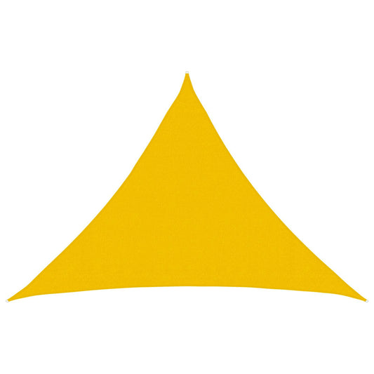 vidaXL Sunshade Sail Yellow 7 x 5 x 5 m HDPE