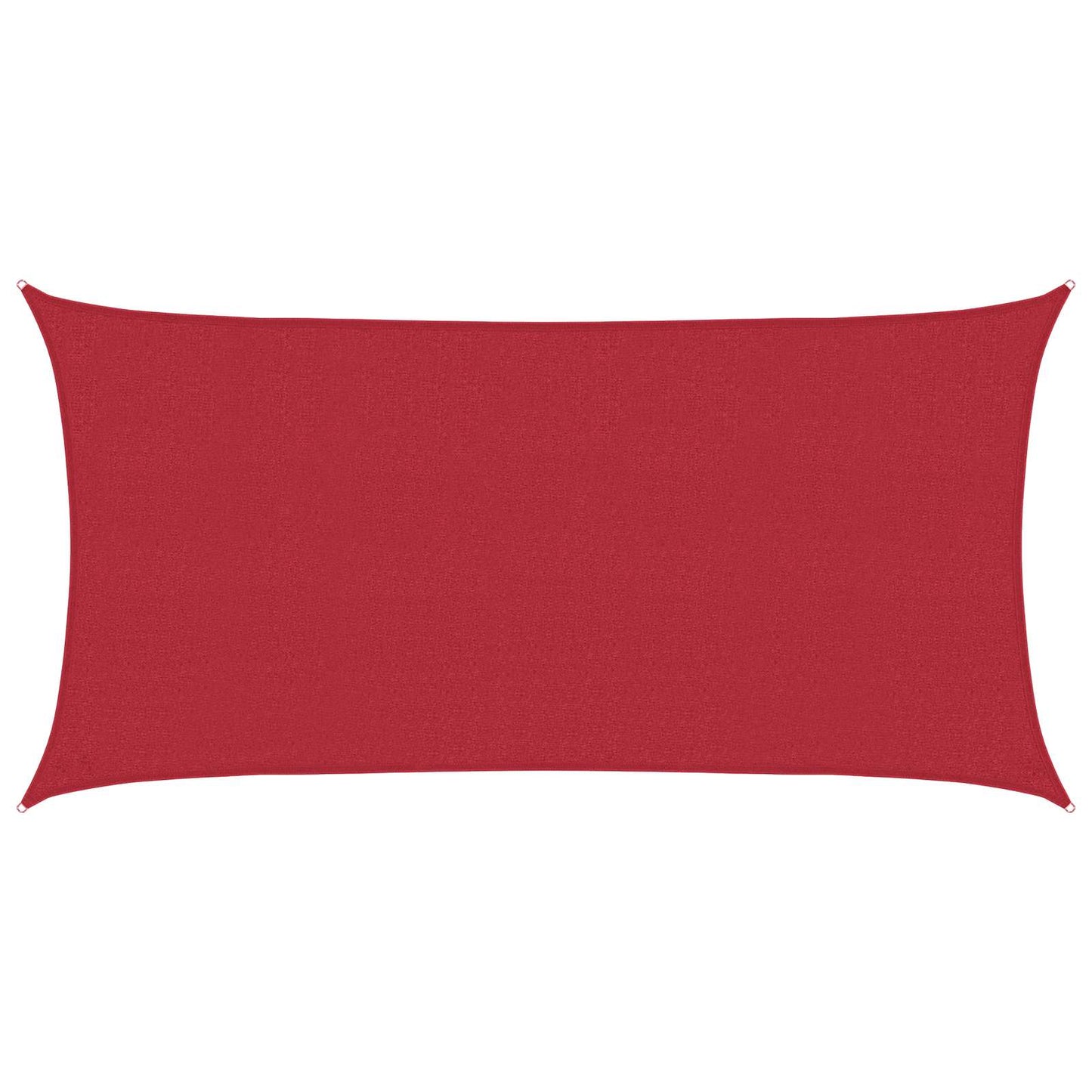 vidaXL Sunshade Sail Red 2 x 6 m HDPE