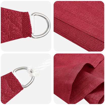 vidaXL Sunshade Sail Red 2.5 x 6 m HDPE