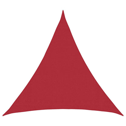 vidaXL Sunshade Sail Red 2 x 2 x 2 m HDPE
