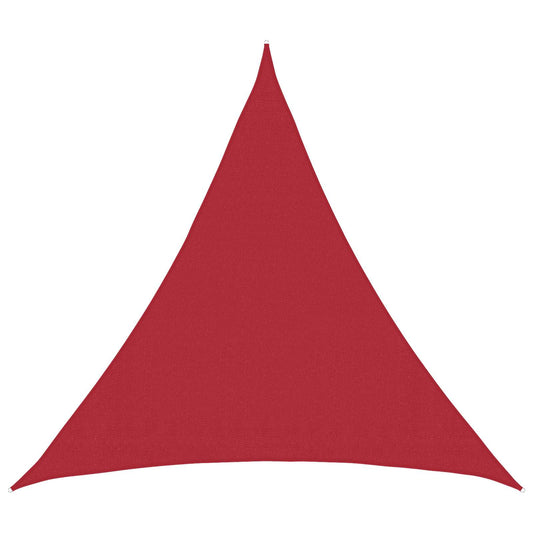 vidaXL Sunshade Sail Red 2 x 2 x 2 m HDPE
