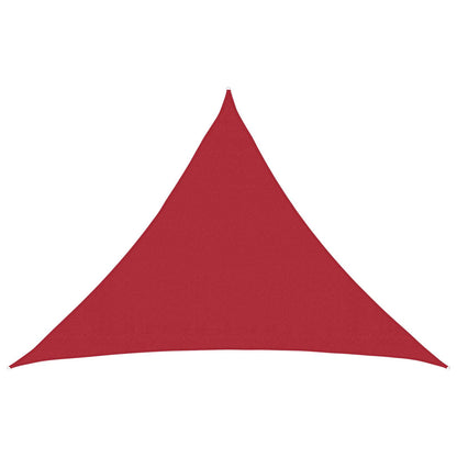 vidaXL Sunshade Sail Red 7 x 5 x 5 m HDPE