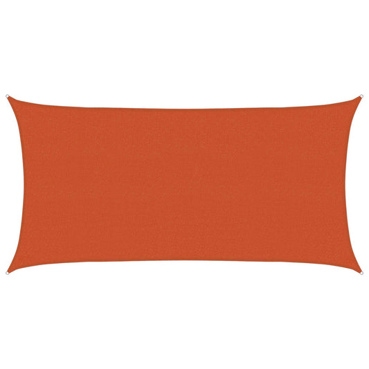vidaXL Sunshade Sail Orange 2 x 6 m HDPE