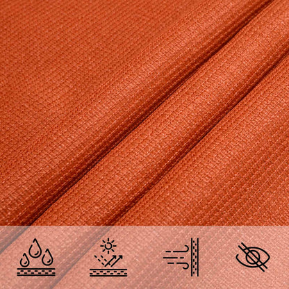 vidaXL Sunshade Sail Orange 2.5 x 6 m HDPE