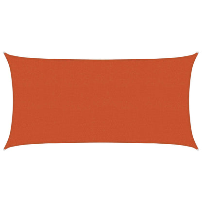 vidaXL Sunshade Sail Orange 2.5 x 6 m HDPE