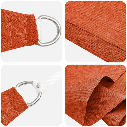 vidaXL Sunshade Sail Orange 7 x 5 x 5 m HDPE