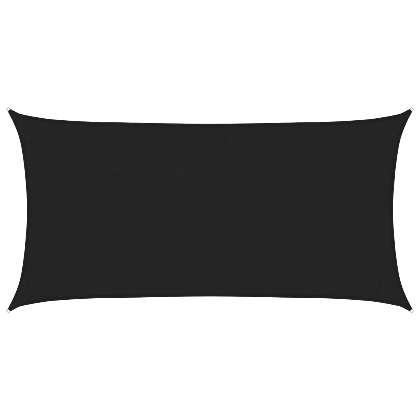 vidaXL Sunshade Sail Black 2.5 x 6 m HDPE