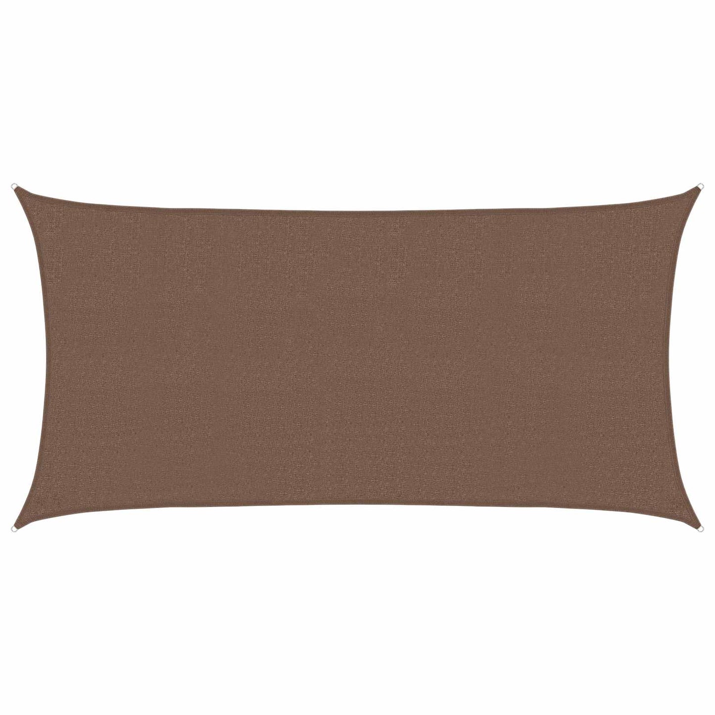 vidaXL Sunshade Sail Brown 2 x 6 m HDPE