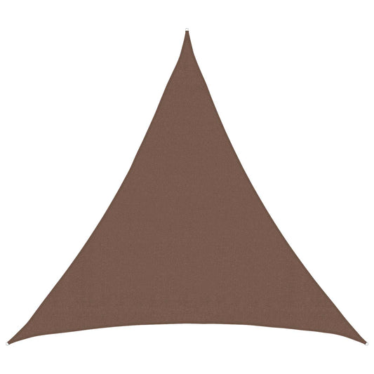 vidaXL Sunshade Sail Brown 2 x 2 x 2 m HDPE