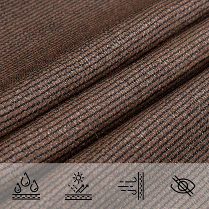 vidaXL Sunshade Sail Brown 7 x 5 x 5 m HDPE
