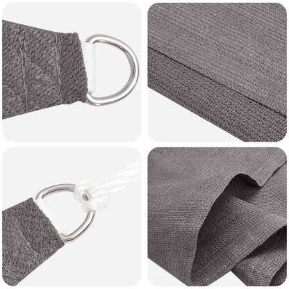 vidaXL Sunshade Sail Light Grey 2 x 6 m HDPE