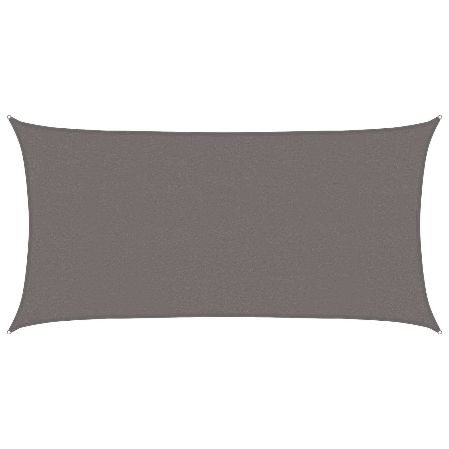 vidaXL Sunshade Sail Light Grey 2 x 6 m HDPE