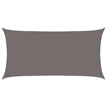 vidaXL Sunshade Sail Light Grey 2.5 x 6 m HDPE