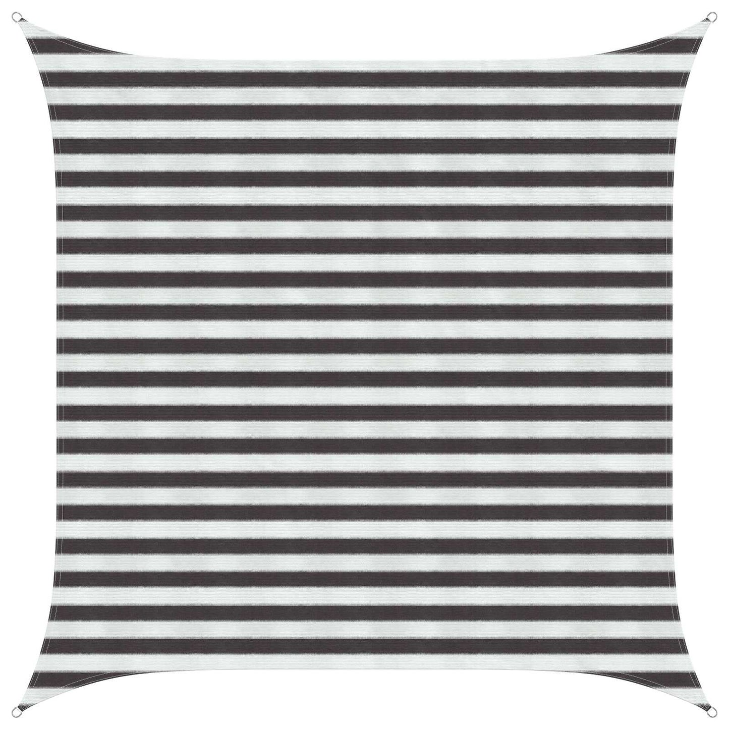 vidaXL Sunshade Sail Anthracite and White 2.5 x 2.5 m HDPE