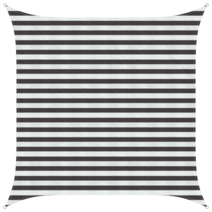 vidaXL Sunshade Sail Anthracite and White 2.5 x 2.5 m HDPE