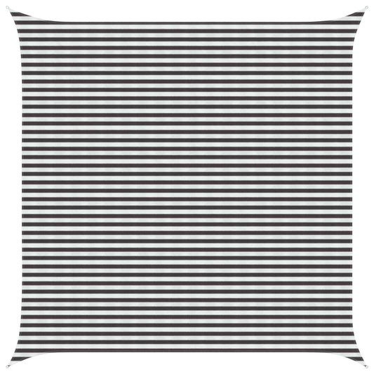 vidaXL Sunshade Sail Anthracite and White 5 x 5 m HDPE