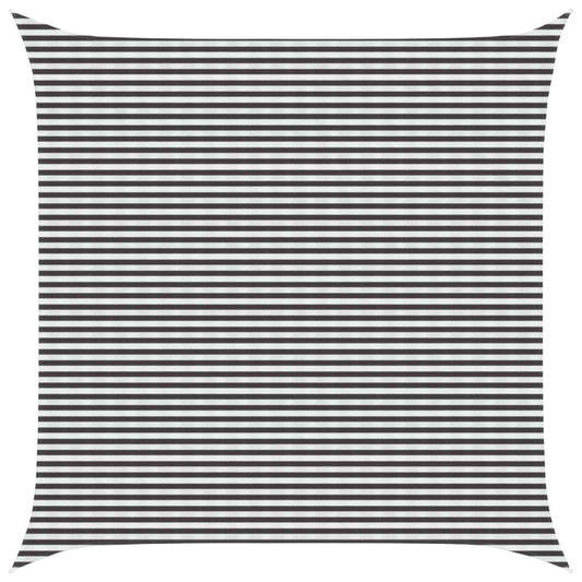 vidaXL Sunshade Sail Anthracite and White 6 x 6 m HDPE