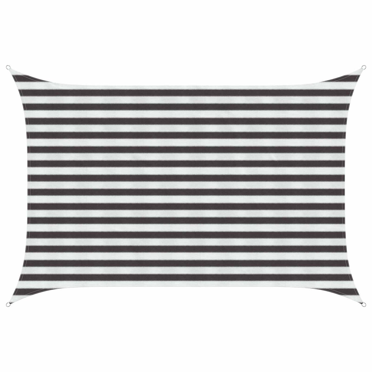 vidaXL Sunshade Sail Anthracite and White 2 x 3 m HDPE
