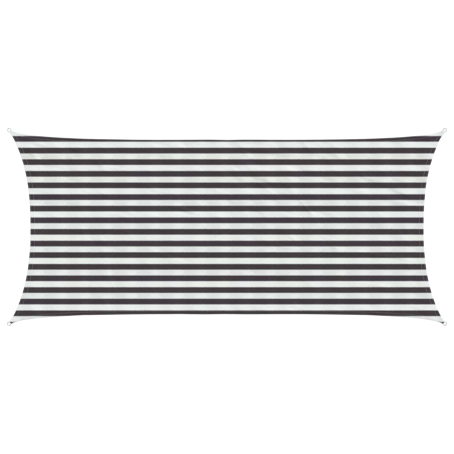 vidaXL Sunshade Sail Anthracite and White 2 x 4 m HDPE