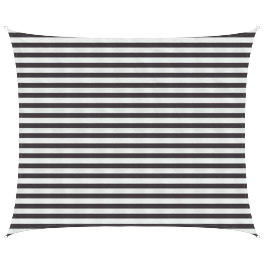 vidaXL Sunshade Sail Anthracite and White 2.5 x 4 m HDPE