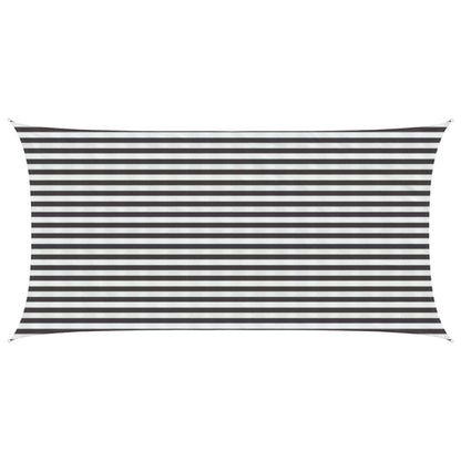 vidaXL Sunshade Sail Anthracite and White 2.5 x 4.5 m HDPE