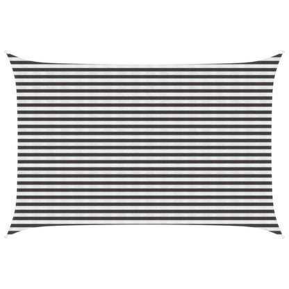 vidaXL Sunshade Sail Anthracite and White 3 x 4 m HDPE